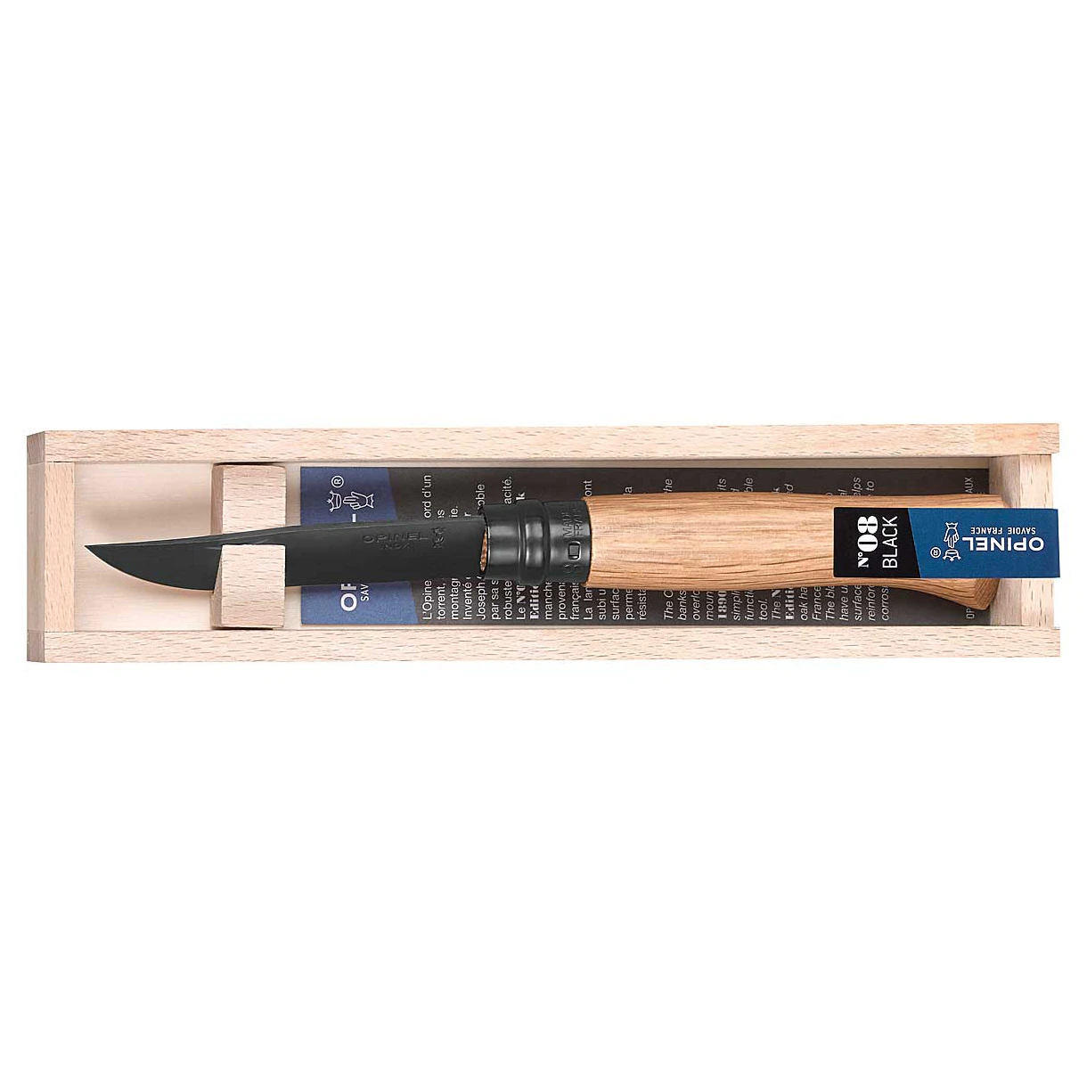 Opinel Taschenmesser No 08 Black Oak - Messer – Bild 3
